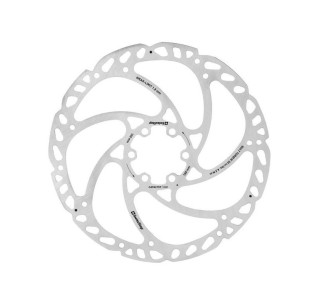 DISCO FRENO SWISSSTOP CATALYST ONE 6 AGUJEROS 203mm PLATA/NEGRO