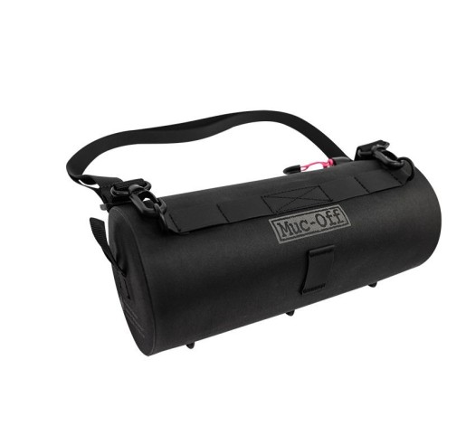 BOLSA MANILLAR MUC-OFF EXPLORER 2.4L IMPERMEABLE NEGRO (250x101x250 mm)