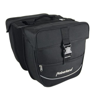 JUEGO DE ALFORJAS HABERLAND EINSTEIGER 30x32x13 NEGRO 25 LITROS