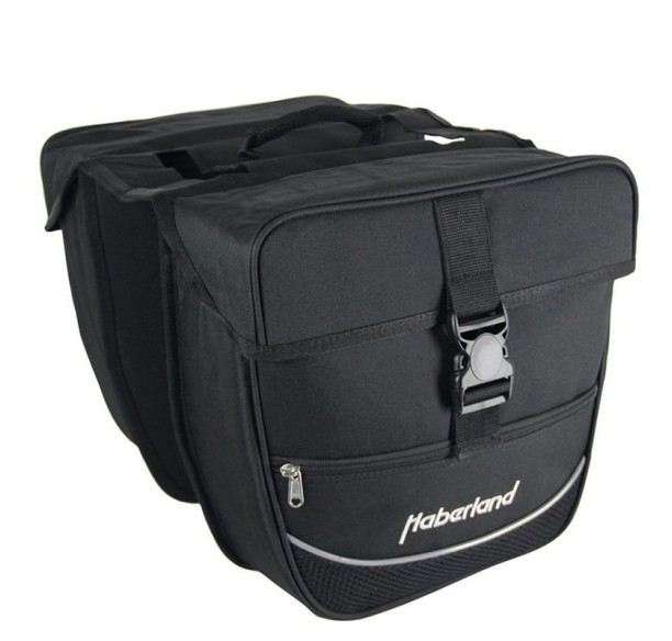 JUEGO DE ALFORJAS HABERLAND EINSTEIGER 30x32x13 NEGRO 25 LITROS